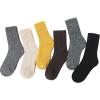 imageZando Cozy Socks Warm Socks Wool Socks for Women Cute Socks for Women Boot Crew Socks Long Thick Socks Womens SocksF Black  Beige  Light Grey