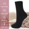 imageZando Cozy Socks Warm Socks Wool Socks for Women Cute Socks for Women Boot Crew Socks Long Thick Socks Womens SocksF Black  Beige  Light Grey