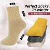 imageZando Cozy Socks Warm Socks Wool Socks for Women Cute Socks for Women Boot Crew Socks Long Thick Socks Womens SocksF Burgundy  Yellow  Khaki