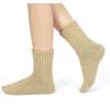 imageZando Cozy Socks Warm Socks Wool Socks for Women Cute Socks for Women Boot Crew Socks Long Thick Socks Womens SocksF Burgundy  Yellow  Khaki