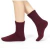 imageZando Cozy Socks Warm Socks Wool Socks for Women Cute Socks for Women Boot Crew Socks Long Thick Socks Womens SocksF Burgundy  Yellow  Khaki