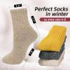 imageZando Cozy Socks Warm Socks Wool Socks for Women Cute Socks for Women Boot Crew Socks Long Thick Socks Womens SocksKhaki