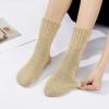 imageZando Cozy Socks Warm Socks Wool Socks for Women Cute Socks for Women Boot Crew Socks Long Thick Socks Womens SocksYellow