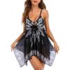 imageZando Flowy Swimdress Womens One Piece Swimsuit Tummy Control Bathing Suit with Tank TopA Black