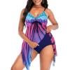 imageZando Flowy Swimdress Womens One Piece Swimsuit Tummy Control Bathing Suit with Tank TopMermaid