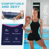 imageZando One Piece Swimsuit Women Boyleg Swimsuits for Women One Piece Tummy Control Bathing Suit Sporty Boyshorts SwimwearTurquoise
