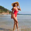 imageZando Swim Suits for Women 2025 Cheeky One Piece Swimsuits for Women One Piece Swimsuit Women Thong Bathing SuitB Red