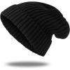 imageZando Beanie for Men Women Cuffed Cap Soft Slouchy Beanie Winter Knit Hats Fisherman Beanie Skull Cap Unisex Daliy Beanie2 Blackgrey