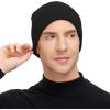 imageZando Beanie for Men Women Cuffed Cap Soft Slouchy Beanie Winter Knit Hats Fisherman Beanie Skull Cap Unisex Daliy BeanieA Black