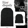 imageZando Beanie for Men Women Cuffed Cap Soft Slouchy Beanie Winter Knit Hats Fisherman Beanie Skull Cap Unisex Daliy BeanieA Black