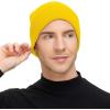 imageZando Beanie for Men Women Cuffed Cap Soft Slouchy Beanie Winter Knit Hats Fisherman Beanie Skull Cap Unisex Daliy BeanieAa Yellow