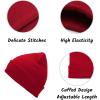 imageZando Beanie for Men Women Cuffed Cap Soft Slouchy Beanie Winter Knit Hats Fisherman Beanie Skull Cap Unisex Daliy BeanieRoyal Blue
