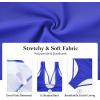 imageZando One Piece Swimsuit for Women 2024 V Neck Bathing Suit Ruched Tummy Control Swimsuit Sexy High Cut Bathing SuitsRoyal Blue