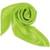 imageZando Silk Head Scarf for Women Square Chiffon Scarf for Hair Wrapping Solid Color Retro Scarfs Neck Scarf Purse ScarfC Green