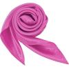 imageZando Silk Head Scarf for Women Square Chiffon Scarf for Hair Wrapping Solid Color Retro Scarfs Neck Scarf Purse ScarfRose Pink