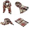 imageZando Womens Warm Shawl Wrap Open Front Poncho Cape Color Block Shawls Winter Cardigan Wrap Printed Ponchos for Women 2K Pink Plaid Scarf