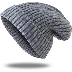 imageZando Beanie for Men Women Cuffed Cap Soft Slouchy Beanie Winter Knit Hats Fisherman Beanie Skull Cap Unisex Daliy Beanie1 Grey