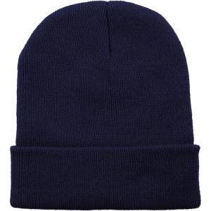 imageZando Beanie for Men Women Cuffed Cap Soft Slouchy Beanie Winter Knit Hats Fisherman Beanie Skull Cap Unisex Daliy Beanie1 Navy Blue