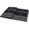 imageZando Men Winter Scarf Soft Scarves Cashmere Scarf for Winter Neck Scarf Cold Weather Scarves Warm Scarf Scarves BulkBlack  Grey Stripes