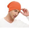 imageZando Mens Beanie Cotton Beanies Slouchy Beanie Lightweight Hip Hop Dwarf Hat Skull Cap Running Hat Beanie Hat for Women1 Orange