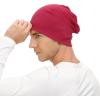 imageZando Mens Beanie Cotton Beanies Slouchy Beanie Lightweight Hip Hop Dwarf Hat Skull Cap Running Hat Beanie Hat for Women1 Red