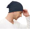 imageZando Mens Beanie Cotton Beanies Slouchy Beanie Lightweight Hip Hop Dwarf Hat Skull Cap Running Hat Beanie Hat for WomenNavy Blue