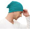 imageZando Mens Beanie Cotton Beanies Slouchy Beanie Lightweight Hip Hop Dwarf Hat Skull Cap Running Hat Beanie Hat for WomenPeacock Blue