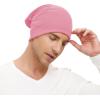 imageZando Mens Beanie Cotton Beanies Slouchy Beanie Lightweight Hip Hop Dwarf Hat Skull Cap Running Hat Beanie Hat for WomenPink