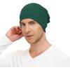 imageZando Mens Beanie Cotton Beanies Slouchy Beanie Lightweight Hip Hop Dwarf Hat Skull Cap Running Hat Beanie Hat for WomenRed  Green