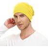 imageZando Mens Beanie Cotton Beanies Slouchy Beanie Lightweight Hip Hop Dwarf Hat Skull Cap Running Hat Beanie Hat for WomenYellow