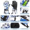 imageZando Snow Gloves for Boys Girls Winter Waterproof Gloves Women Men Ski Gloves for Kids Warm Windpoof GlovesRosy Red
