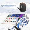 imageZando Snow Gloves for Boys Girls Winter Waterproof Gloves Women Men Ski Gloves for Kids Warm Windpoof GlovesRosy Red
