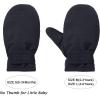 imageZando Toddler Mittens Waterproof Snow Gloves Lined Kids Glove Baby Mittens Winter Warm Fleece Gloves01 Black