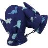 imageZando Toddler Mittens Waterproof Snow Gloves Lined Kids Glove Baby Mittens Winter Warm Fleece Gloves01 Blue Dinosaur