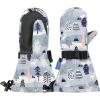 imageZando Toddler Mittens for Kids Winter Mittens Waterproof Ski Mittens Girls Snow Gloves Warm Kids Mittens for Toddler BoyGrey Moose