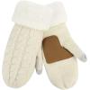 imageZando Winter Warm Mittens for Women Thick Knitted Mittens Gloves Soft Lining Mittens Cold Weather Accessories GiftsA White