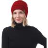 imageZando Womens Beanie Hats for Women Slouchy Beanie Warm Winter Beanie for Women Thick Knit Womens Beanie Cozy Slouchy Hat1 Red