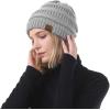 imageZando Womens Beanie Hats for Women Slouchy Beanie Warm Winter Beanie for Women Thick Knit Womens Beanie Cozy Slouchy Hat4 Blacklight Greydark Graywine Red
