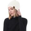 imageZando Womens Beanie Hats for Women Slouchy Beanie Warm Winter Beanie for Women Thick Knit Womens Beanie Cozy Slouchy Hat4 Blacklight Greywhiteskin Pink