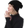 imageZando Womens Beanie Hats for Women Slouchy Beanie Warm Winter Beanie for Women Thick Knit Womens Beanie Cozy Slouchy Hat4 Ginger Yellowskin Pinklight Greyblack Yarn