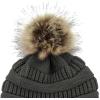 imageZando Womens Beanie Hats for Women Slouchy Beanie Warm Winter Beanie for Women Thick Knit Womens Beanie Cozy Slouchy HatPom1 Black