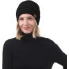 imageZando Womens Beanie Hats for Women Slouchy Beanie Warm Winter Beanie for Women Thick Knit Womens Beanie Cozy Slouchy HatPurple Colored Yarn