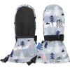 imageZando Toddler Mittens for Kids Winter Mittens Waterproof Ski Mittens Girls Snow Gloves Warm Kids Mittens for Toddler BoyGrey Moose
