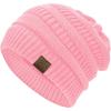 imageZando Womens Beanie Hats for Women Slouchy Beanie Warm Winter Beanie for Women Thick Knit Womens Beanie Cozy Slouchy HatLight Pink