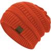imageZando Womens Beanie Hats for Women Slouchy Beanie Warm Winter Beanie for Women Thick Knit Womens Beanie Cozy Slouchy HatOrange