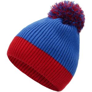 imageZando Womens Beanie Hats for Women Slouchy Beanie Warm Winter Beanie for Women Thick Knit Womens Beanie Cozy Slouchy Hat1 Red Blue