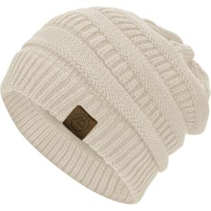 imageZando Womens Beanie Hats for Women Slouchy Beanie Warm Winter Beanie for Women Thick Knit Womens Beanie Cozy Slouchy HatBeige