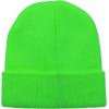 imageZando Beanie Hats for Men Winter Knit Beanies Women Fisherman Hat Unisex Daliy Beanie for Men Slouchy Skull Caps for MenFluorescent Green