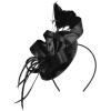 imageZando Fascinators Hats for Women Tea Party Hat Ribbons Feathers Kentucky Derby Hat Headband 20s Cocktail Headpiece Hair ClipRibbon Black