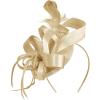 imageZando Fascinators Hats for Women Tea Party Hat Ribbons Feathers Kentucky Derby Hat Headband 20s Cocktail Headpiece Hair ClipRibbon Gold
